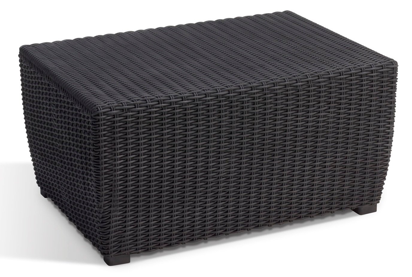 allibert-corona-lounge-set-mit-kissenbox-tisch-4-teilig-rattanoptik-graphit image 5