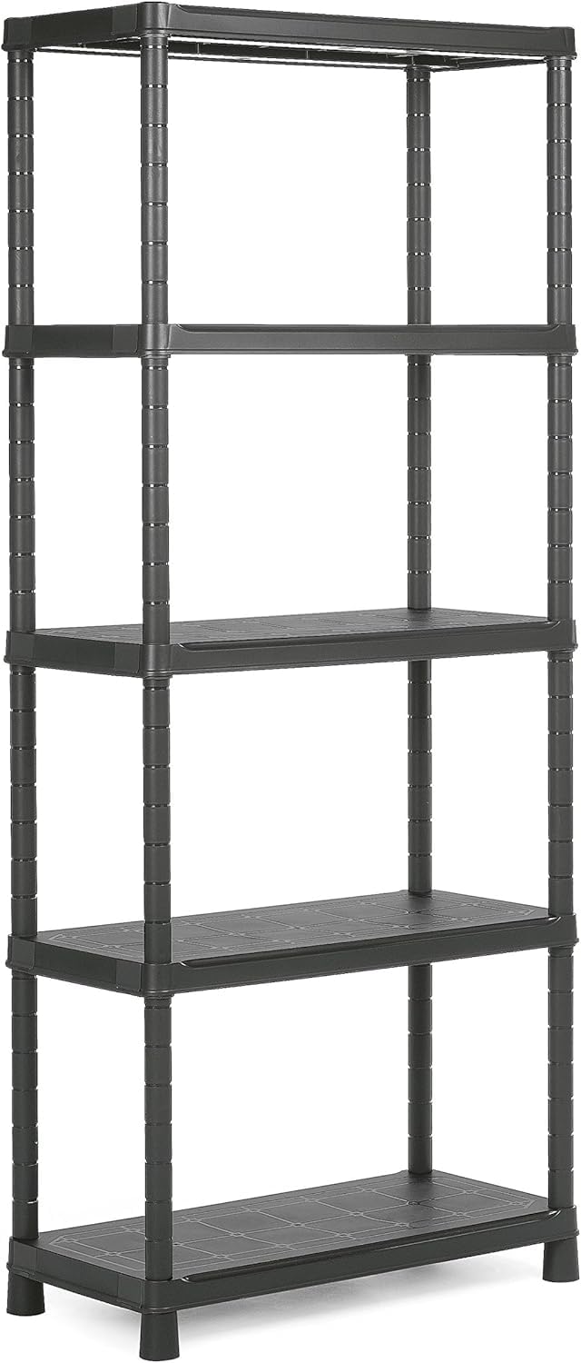 keter-plus-80-5-kunststoffregal-schwarz-80-x-40-x-187-cm image 1