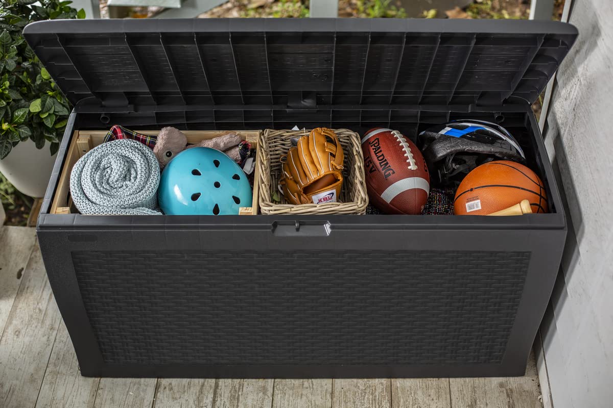 keter-samoa-kissenbox-270l-anthrazit-rattanoptik-auflagenbox image 2