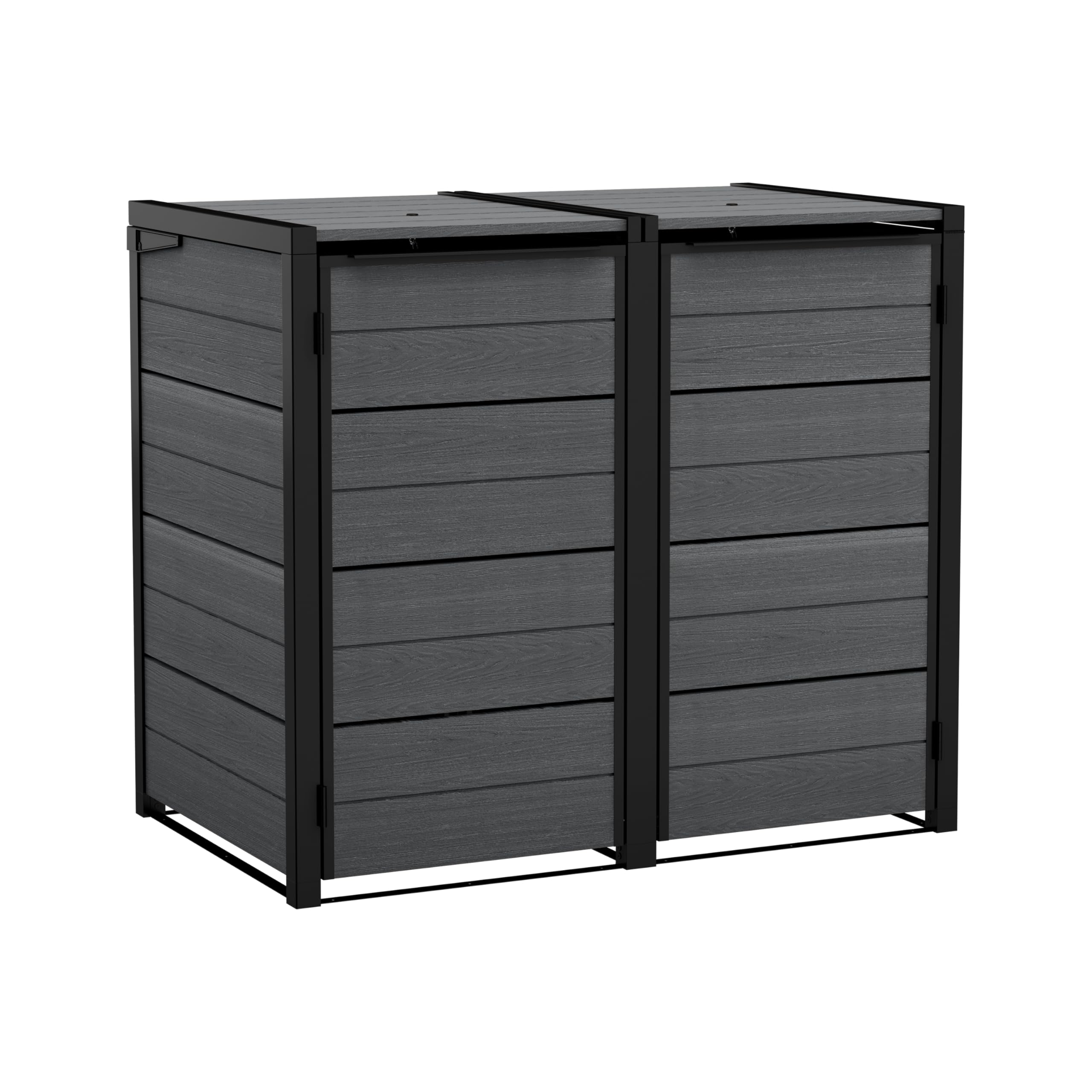 keter-hide-away-m-lltonnenbox-480-liter-anthrazit-holzoptik-mit-gasdruckfedern image 1