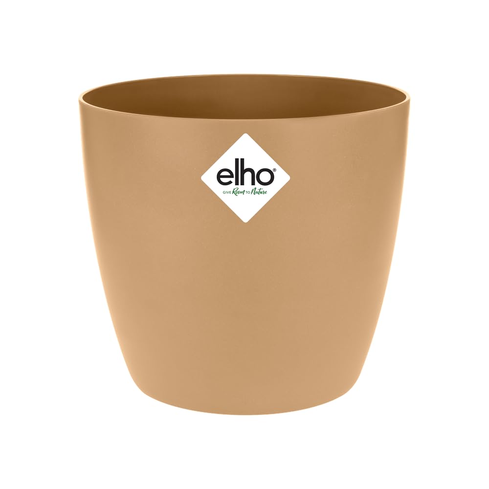 elho-brussels-rund-14-blumentopf-f-r-innen-13-5-x-h-12-6-cm-braun-cookie-braun image 1