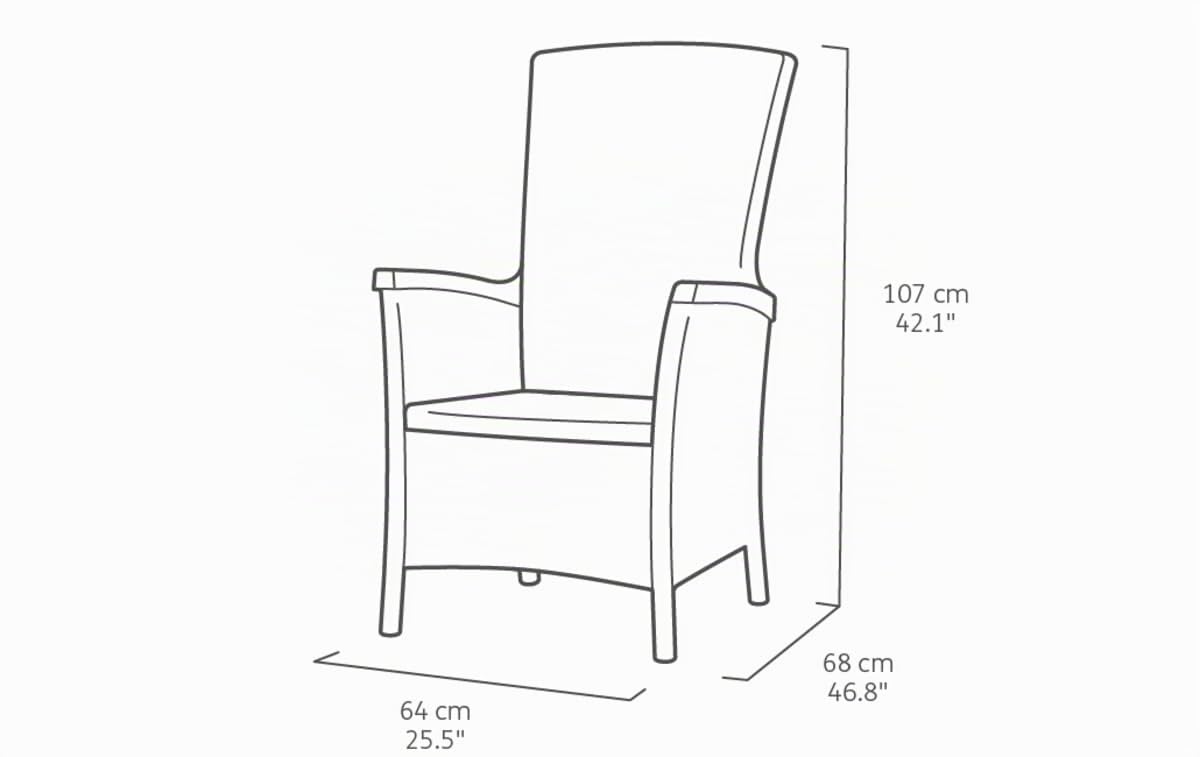 keter-vermont-verstellbarer-dining-sessel-graphit-mit-sitzkissen image 3