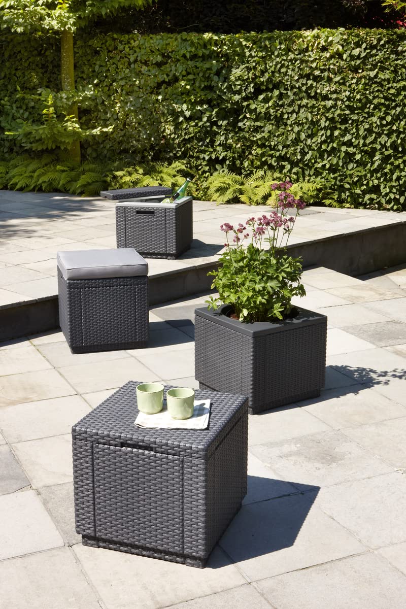 keter-allibert-ice-cube-k-hlbox-beistelltisch-rattanoptik-graphit-40-liter image 6