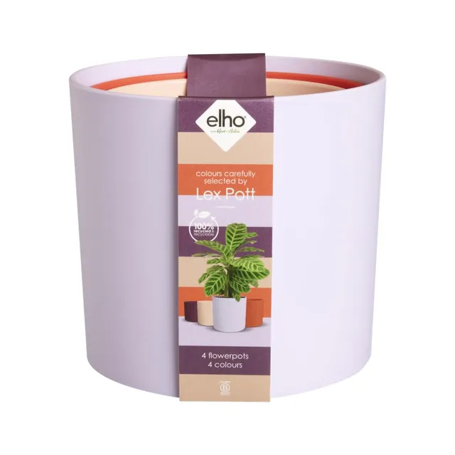elho-lex-pott-set-15-cm-blumentopf-soft-lilac-14-8-x-h-13-6-cm-4-teilig-f-r-inne image 1