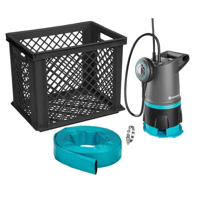 gardena-hochwasserschutz-set-20000-basic-9019-47-mit-tauchpumpe-und-schlauch image 1