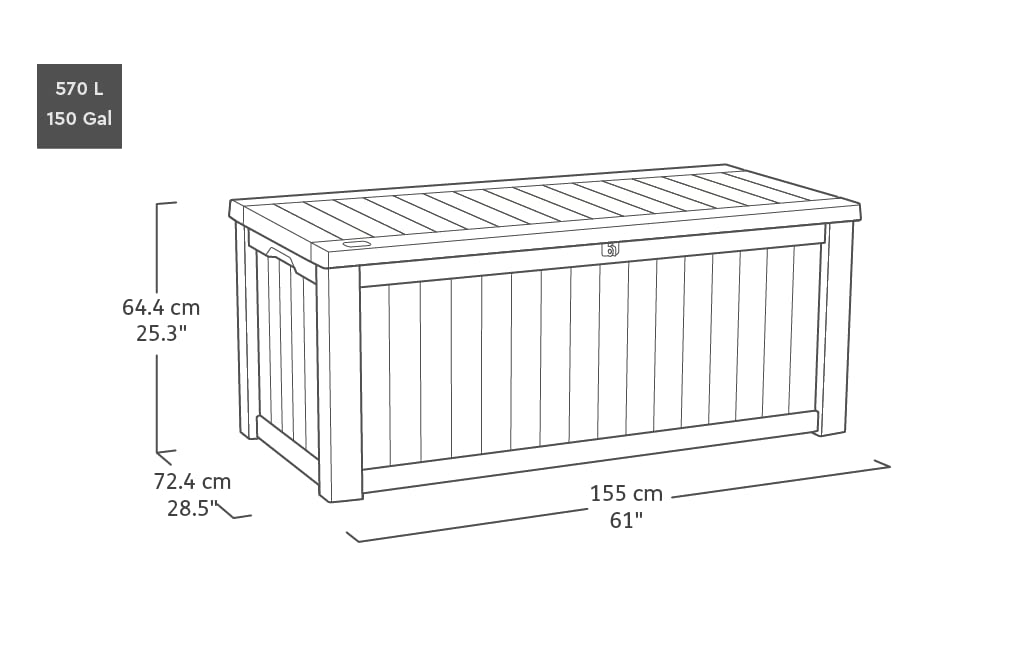 keter-kissenbox-westwood-570-liter-anthrazit-aufbewahrungsbox image 2