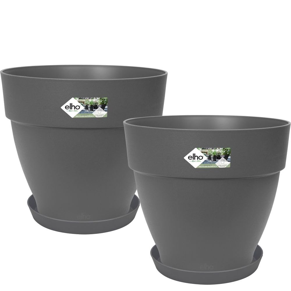 elho-vibia-rund-30-loft-untersetzer-21-2er-set-anthracite image 1