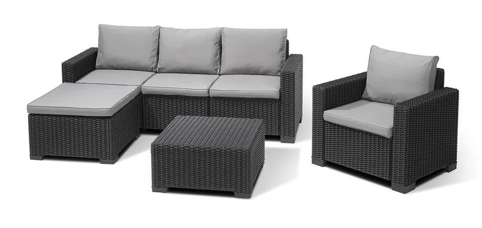 allibert-by-keter-moorea-lounge-set-4-tlg-graphit-cool-grey-sofa-sessel-hocker-t image 1