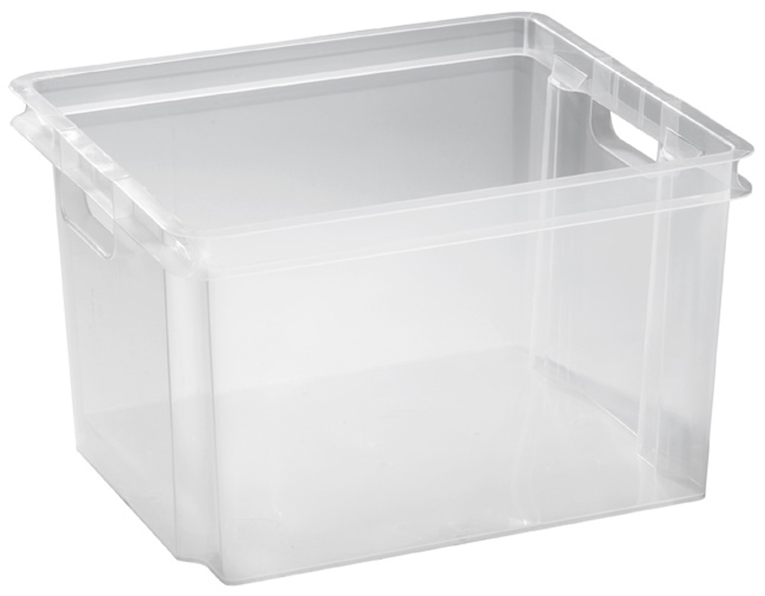 keter-crownest-box-30-l-transparent-aufbewahrungsbox-42-6x36-1x26-cm image 1
