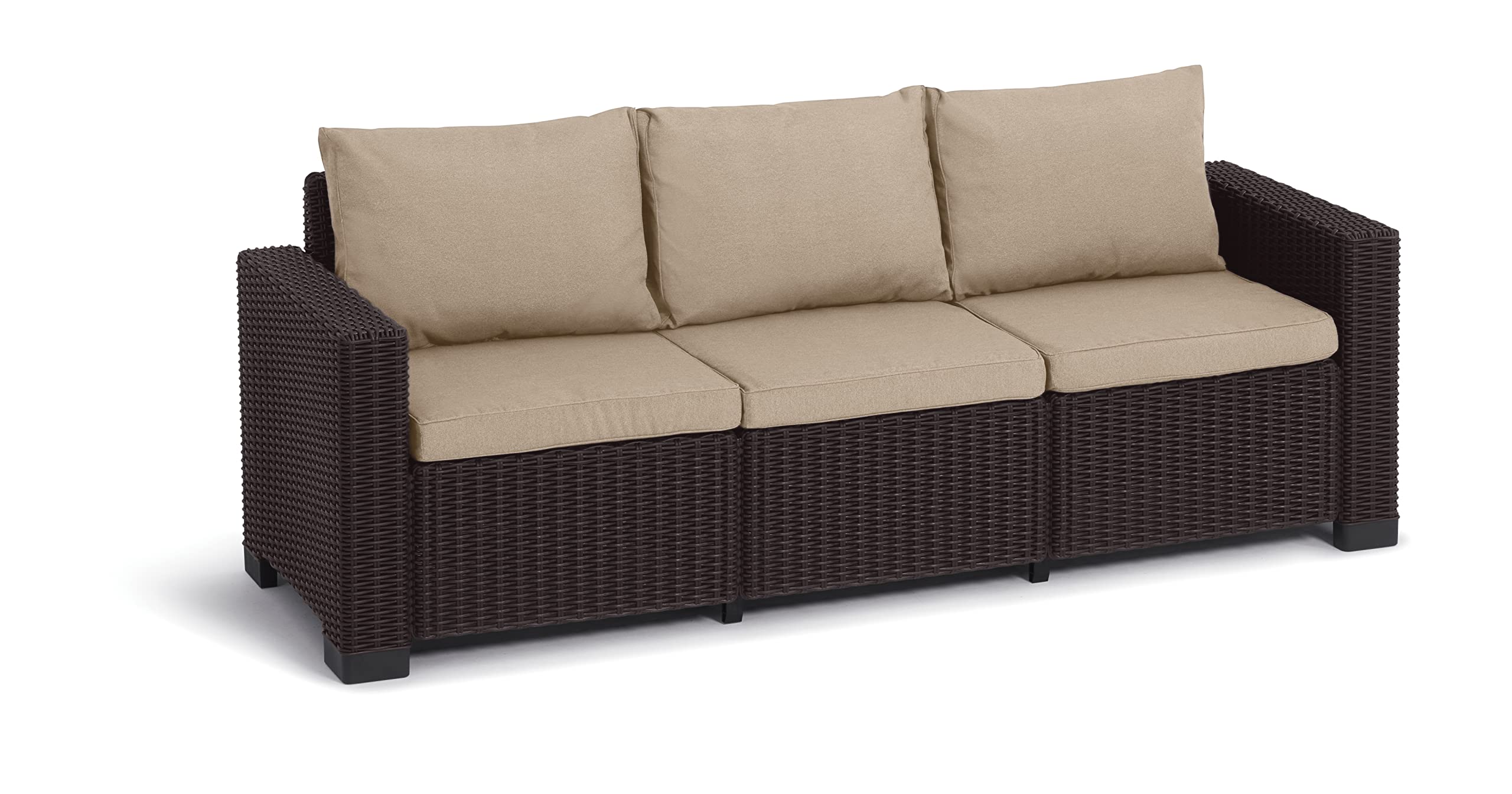 allibert-by-keter-gartenlounge-sofa-california-3-sitzer-199-x-68-x-72-cm-cappucc image 5