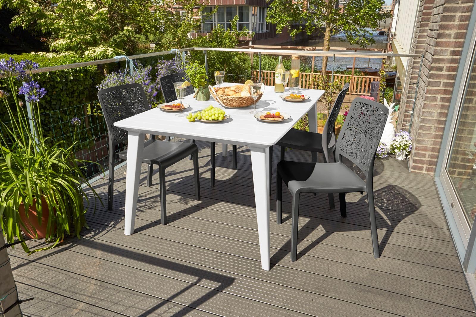 keter-lima-gartentisch-f-r-6-personen-wei-wetterfest image 2