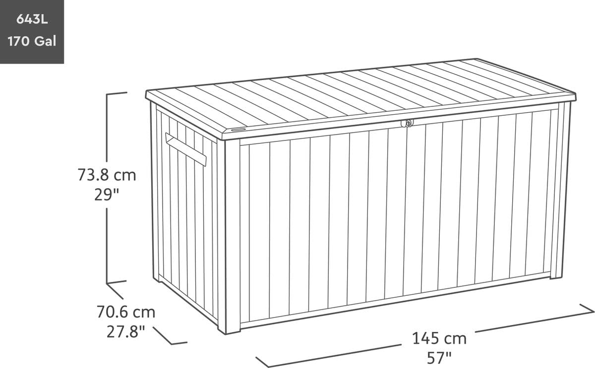 keter-southwood-gartenbox-auflagenbox-643-l-holzoptik-grau-146-x-74-x-70-cm image 3