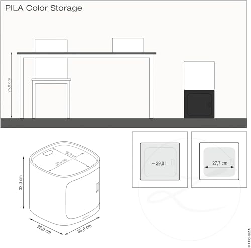 lechuza-pila-color-storage-aufbewahrungsmodul-schiefergrau-35-x-35-x-33-cm image 6