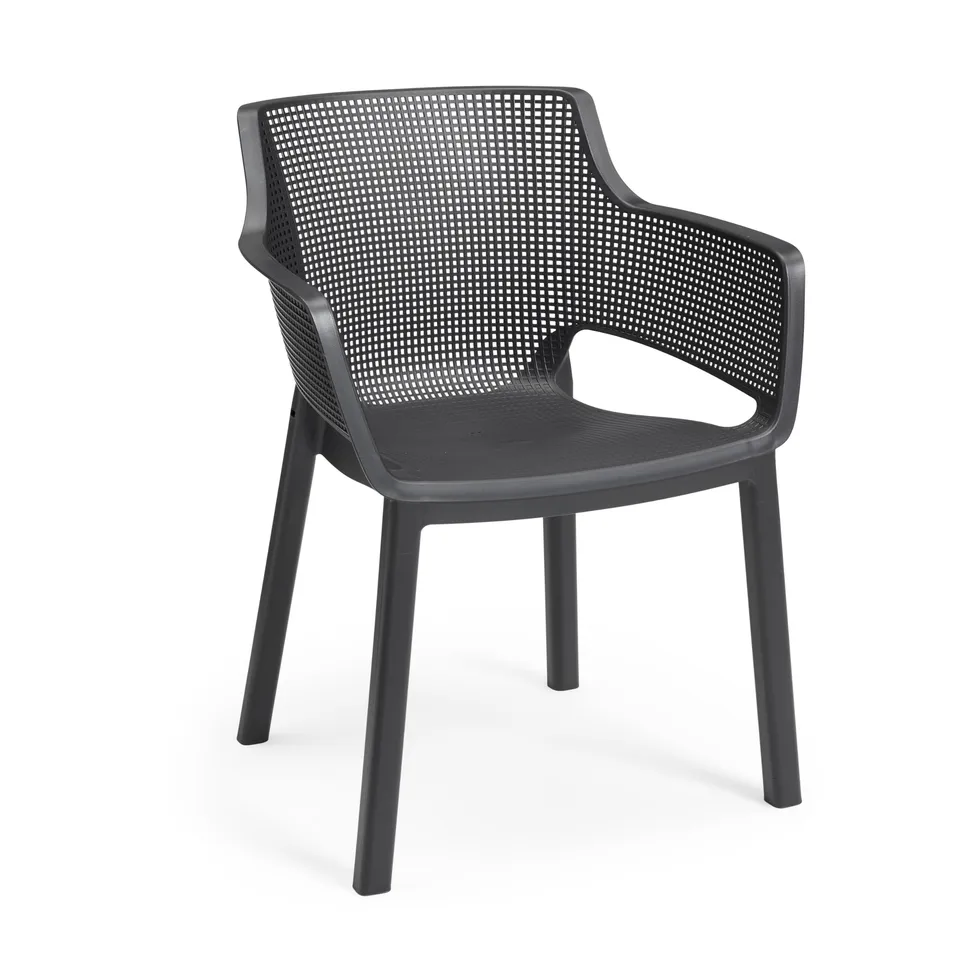 keter-elisa-chair-6er-set-gartenstuhl-graphit-stapelbar image 1