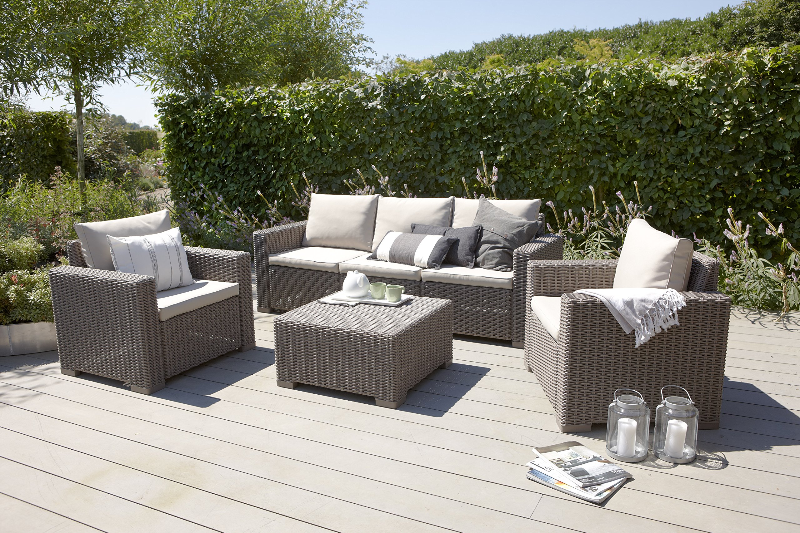 allibert-by-keter-california-gartentisch-68-x-68-x-35-cm-rattanoptik-cappuccino image 8