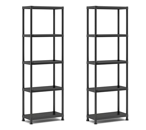 keter-2er-set-regale-60-5-schwarz-60-x-30-x-174-cm image 5