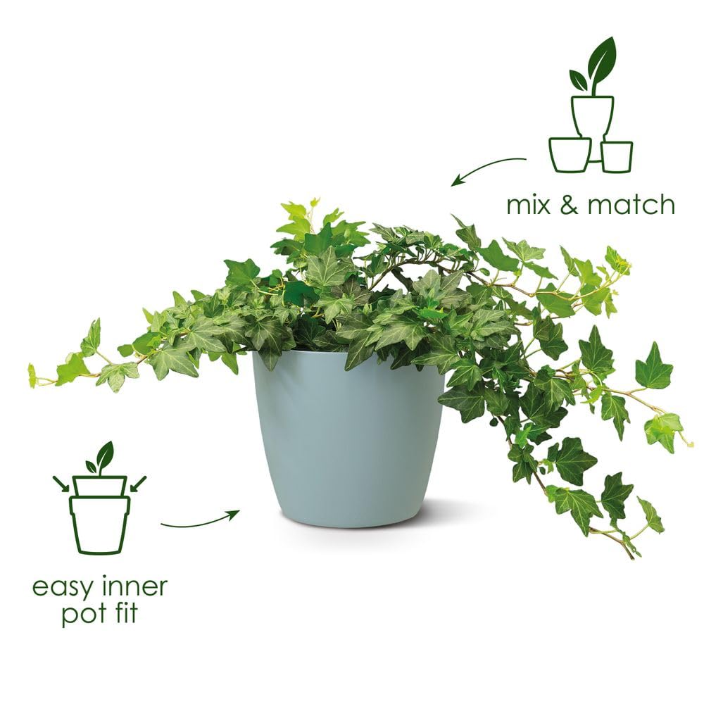 elho-brussels-rund-14-blumentopf-f-r-innen-13-5-x-h-12-6-cm-braun-cookie-braun image 2