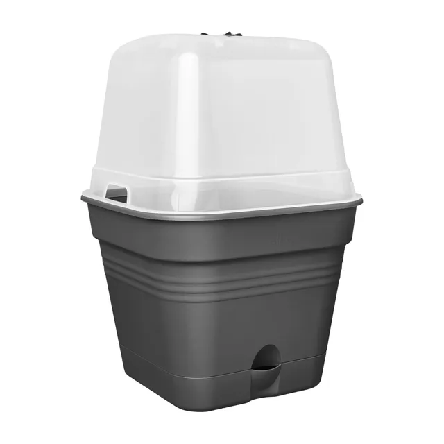 elho-green-basics-anzuchtset-all-in-1-25-cm-living-schwarz-mit-gew-chshaus-und-w image 1