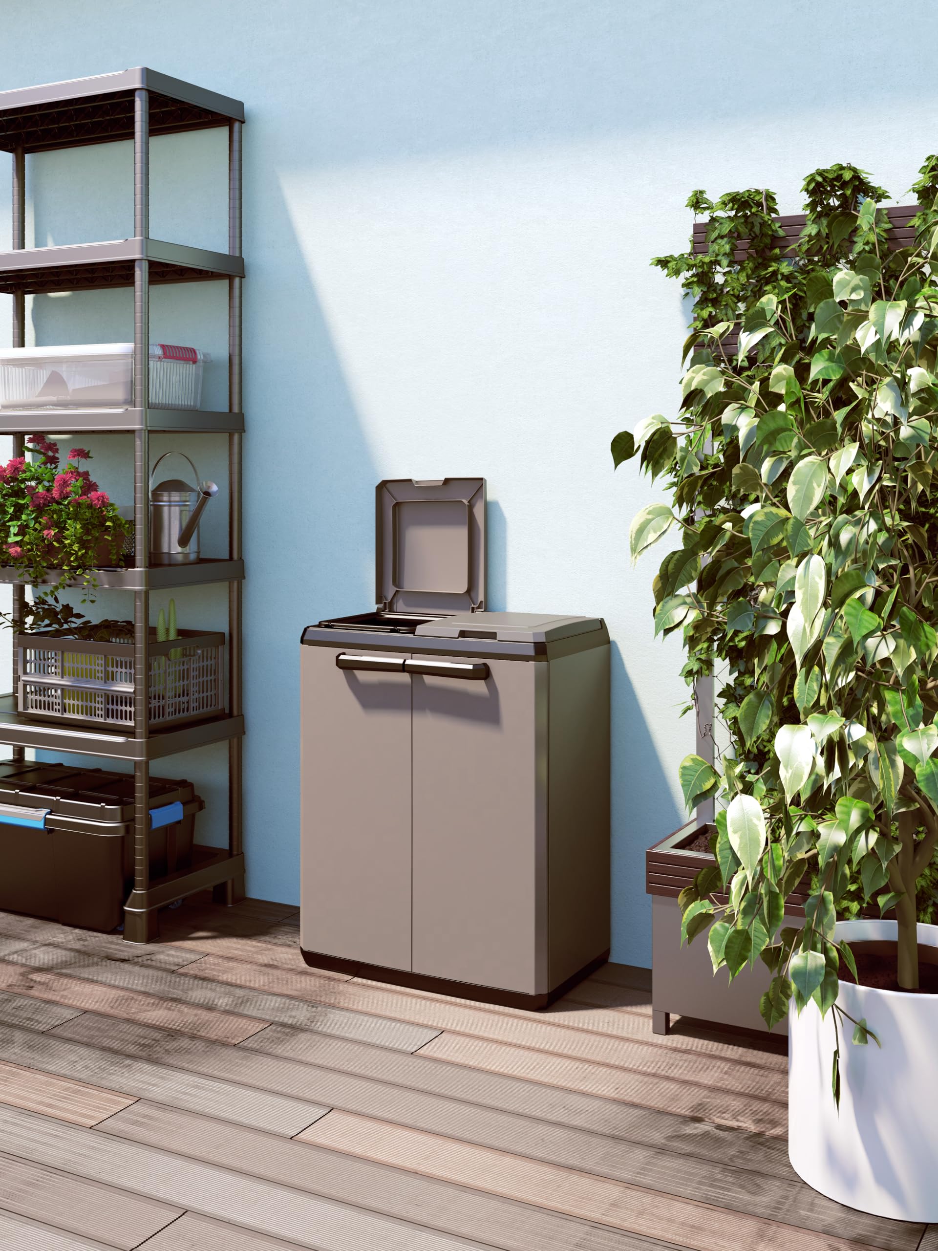 keter-split-basic-9736000-recyclingschrank-68-x-39-x-85-cm-grau-schwarz image 5