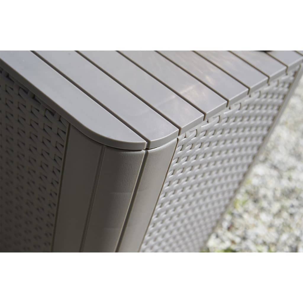 keter-allibert-luzon-beistelltisch-mit-stauraum-rattanoptik-cappuccino-39x39x42- image 5