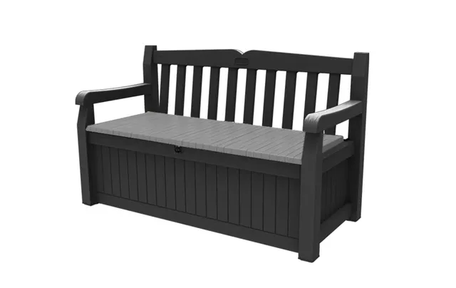 keter-eden-sitzbank-mit-kissenbox-265-l-grau-140x60x84-cm image 1