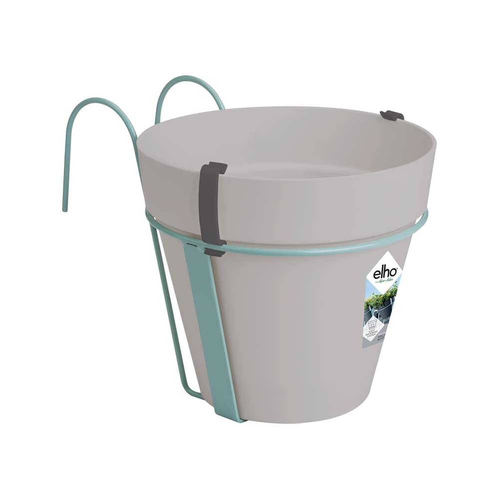 elho-loft-urban-balkon-potholder-w-19-3-x-h-20-x-d-28-cm-runder-balkontopf-mit-g image 1