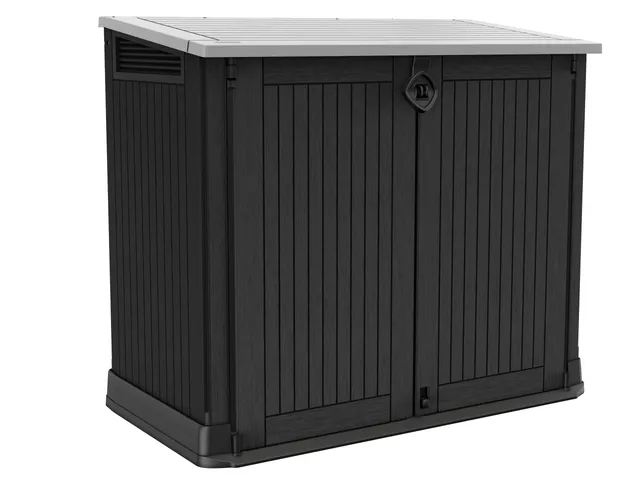 keter-store-it-out-midi-m-lltonnenbox-130-x-74-x-110-cm-grau-schwarz-845-l image 1