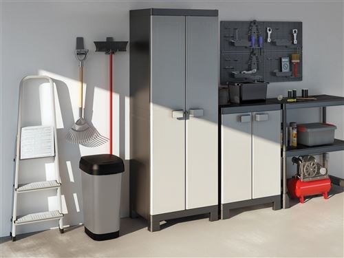 keter-logico-kunststoffschrank-besenschrank-65x45x182-cm-schwarz-grau image 8