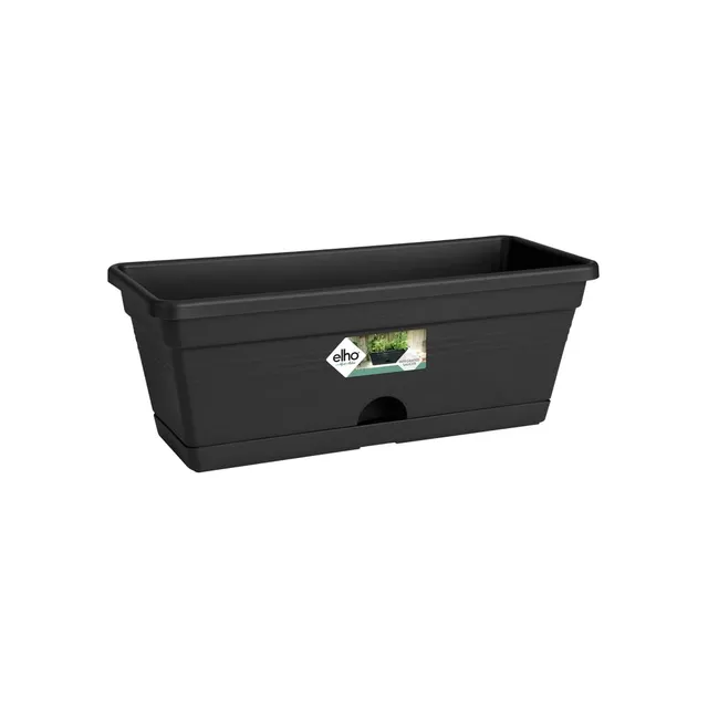 elho-green-basics-balkonkasten-mini-30cm-living-schwarz-pflanzkasten-mit-unterse image 1