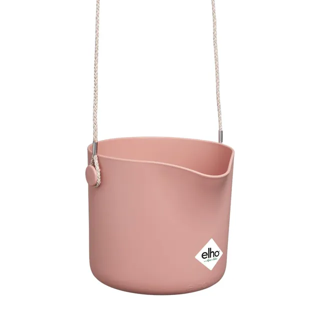 elho-b-for-swing-18-cm-blumentopf-mit-h-ngekordel-zartrosa-100-recyclingkunststo image 1