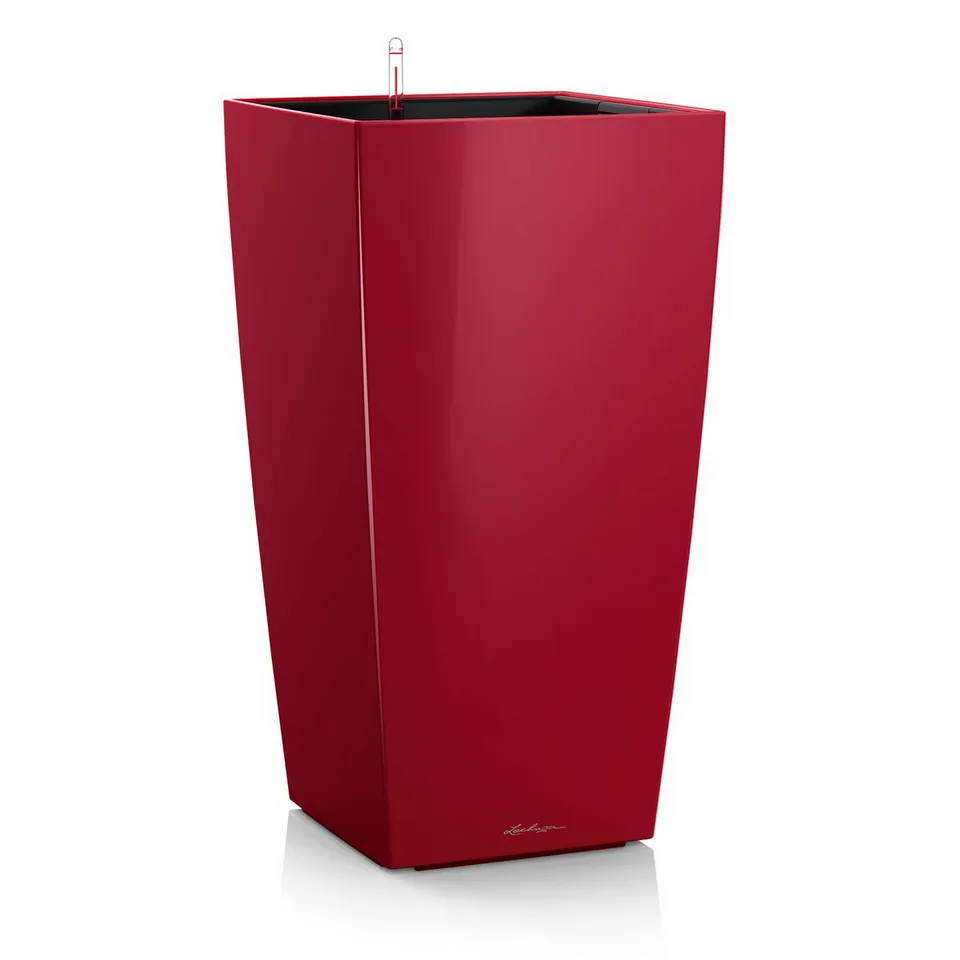 lechuza-cubico-premium-50-pflanzgef-mit-bew-sserungssystem-scarletrot-hochglanz image 1