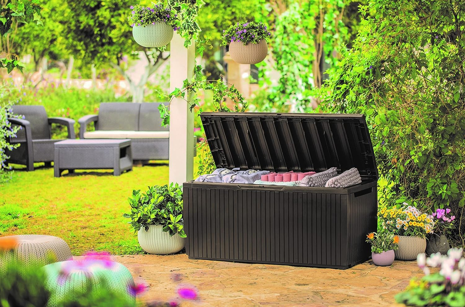 keter-springwood-auflagenbox-305-liter-sitzbox-braun image 6