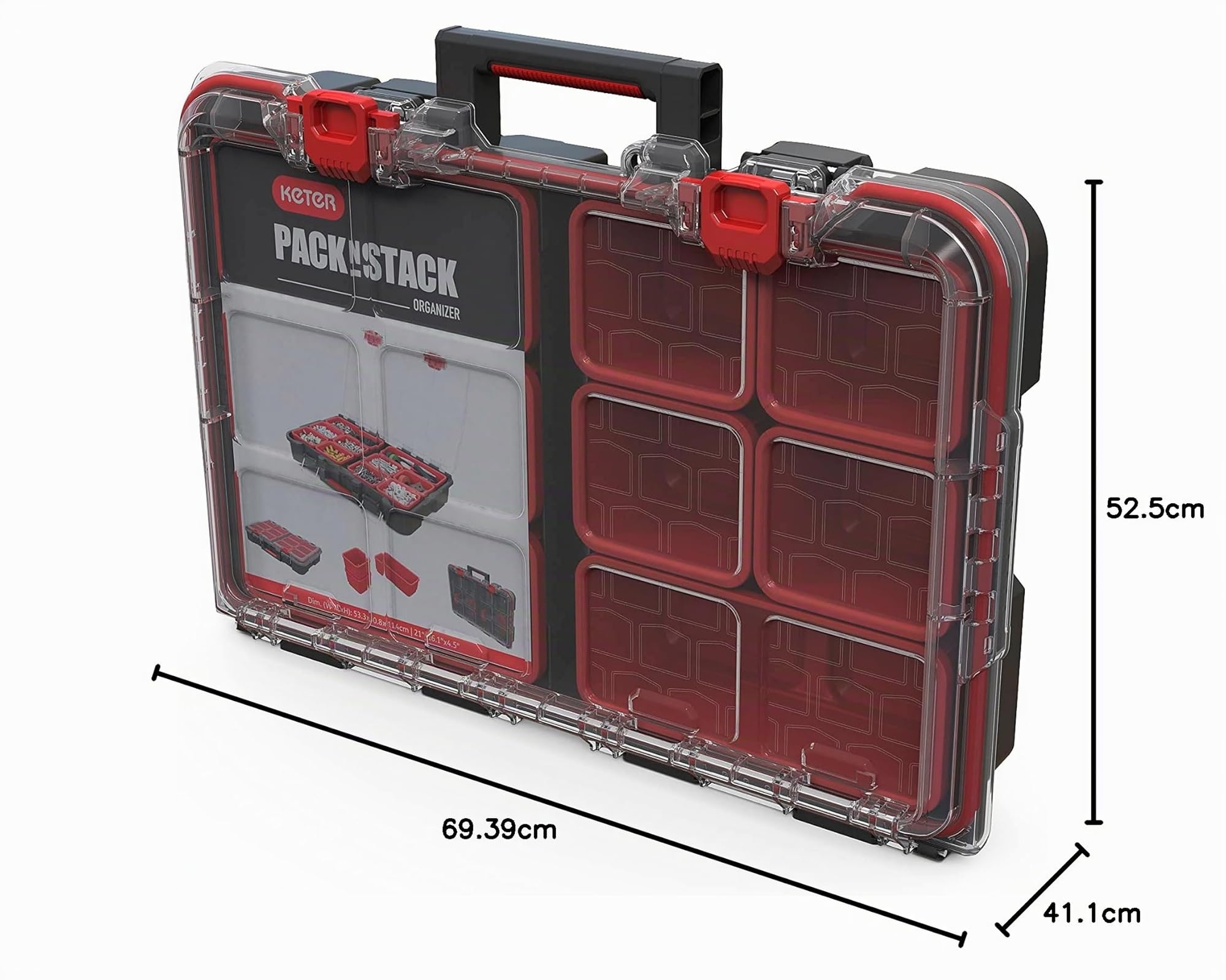 keter-stack-roll-system-werkzeugbox-mobil-schwarz-rot image 7