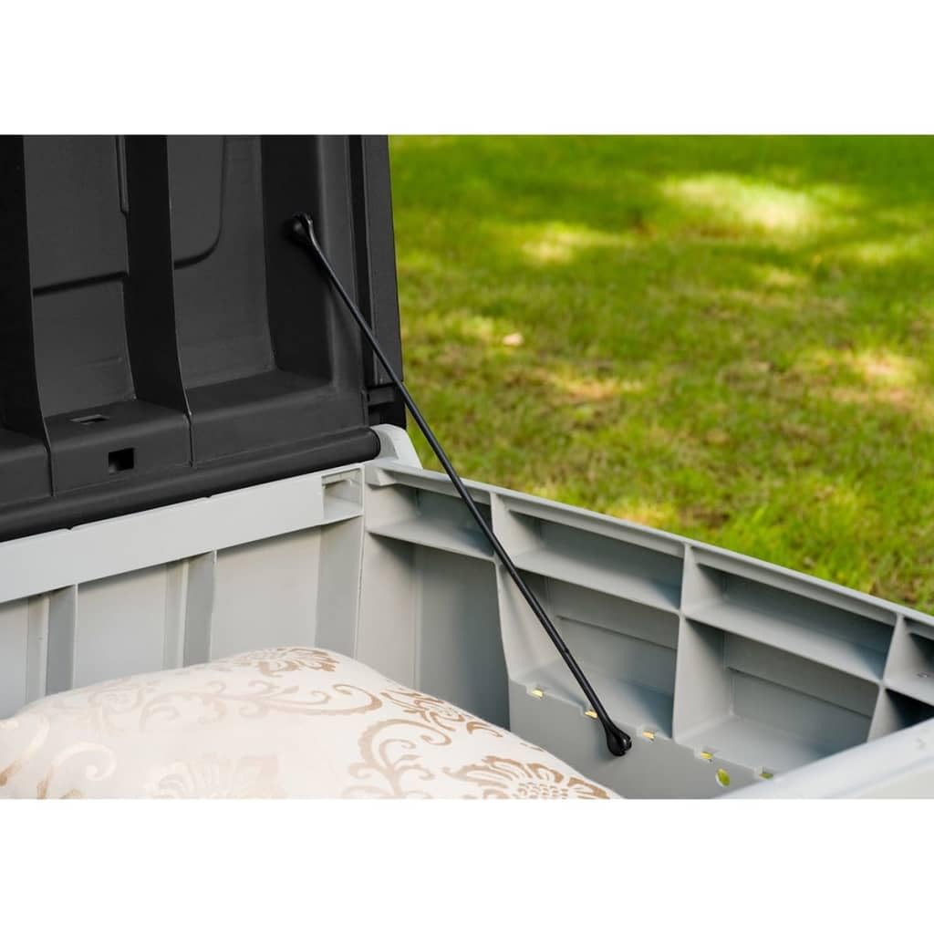 keter-novel-kissenbox-340-l-aufbewahrungsbox-mit-sitzbank-124x55x62-5-cm-grau-sc image 2