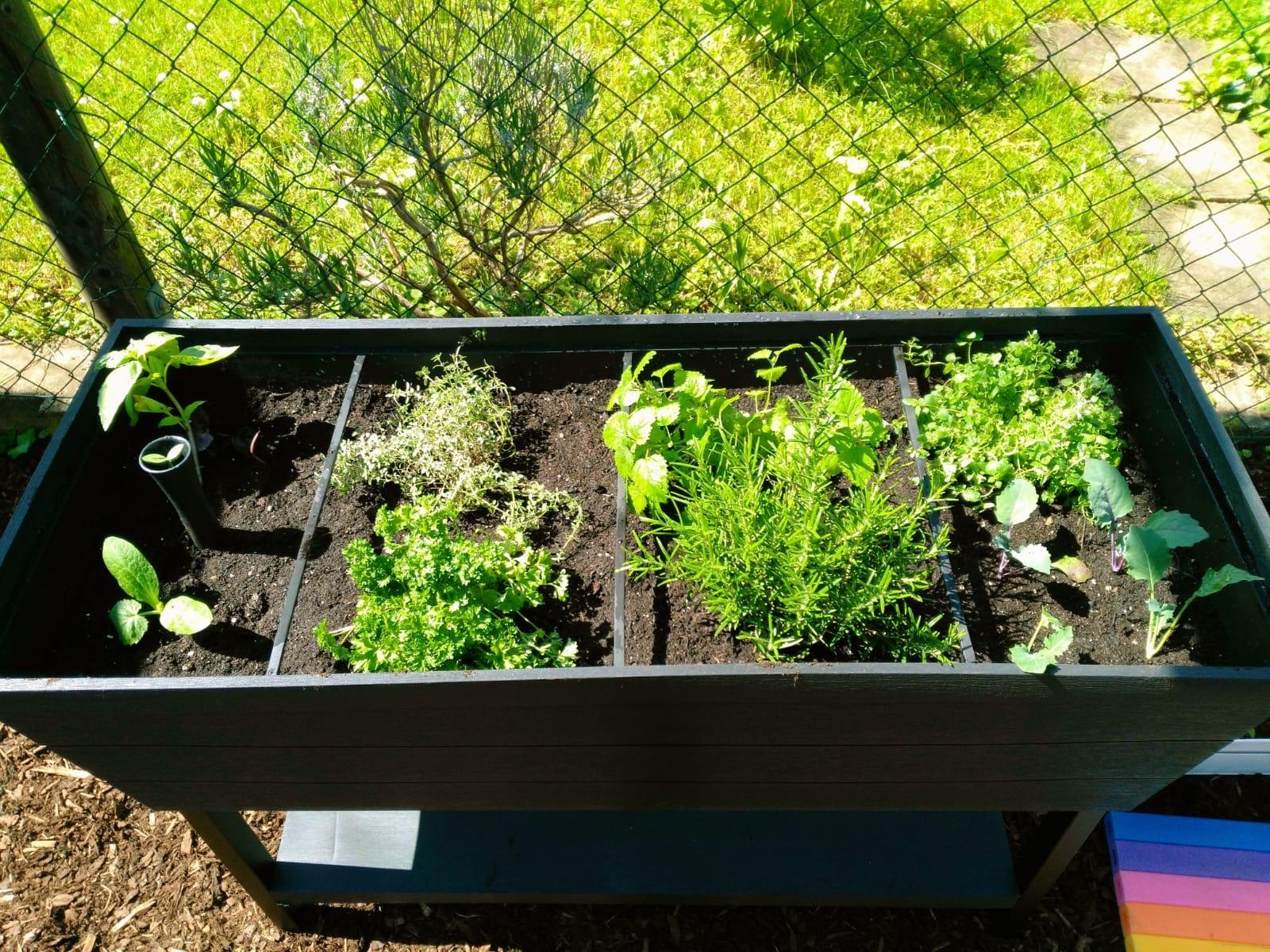 Praktisches Hochbeet für den Balkon