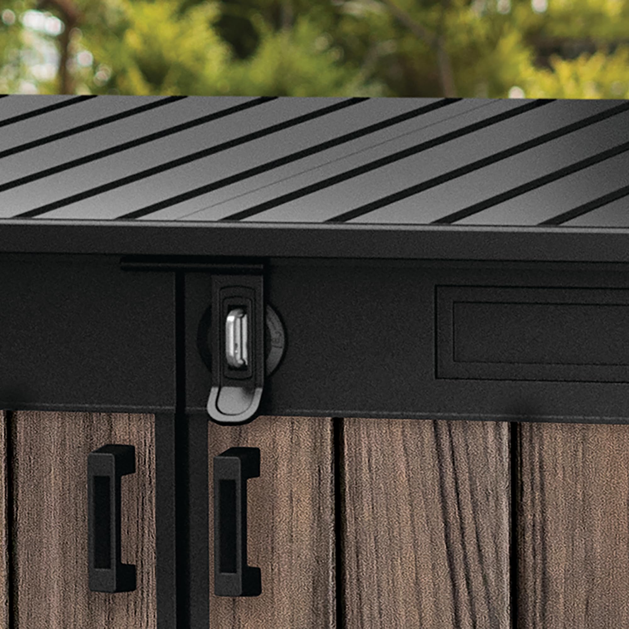 keter-signature-gartenschrank-2020l-rosenholz-optik-190-5x109-3x132-5cm image 4