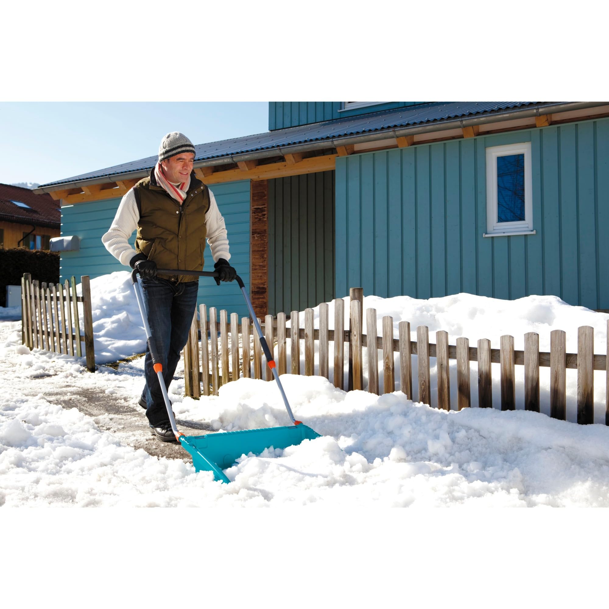 gardena-schneewanne-3260-30-schneeschieber-70-cm-mit-teleskopstiel image 5