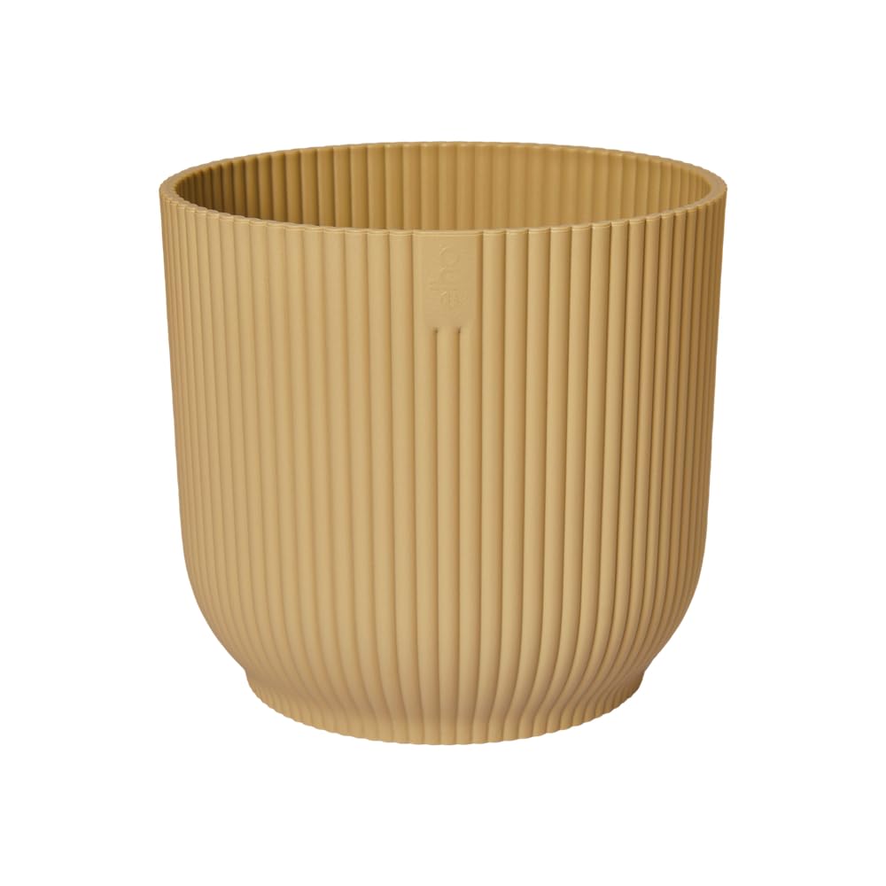 elho-vibes-fold-rund-rollen-35-cm-blumentopf-buttergelb image 2