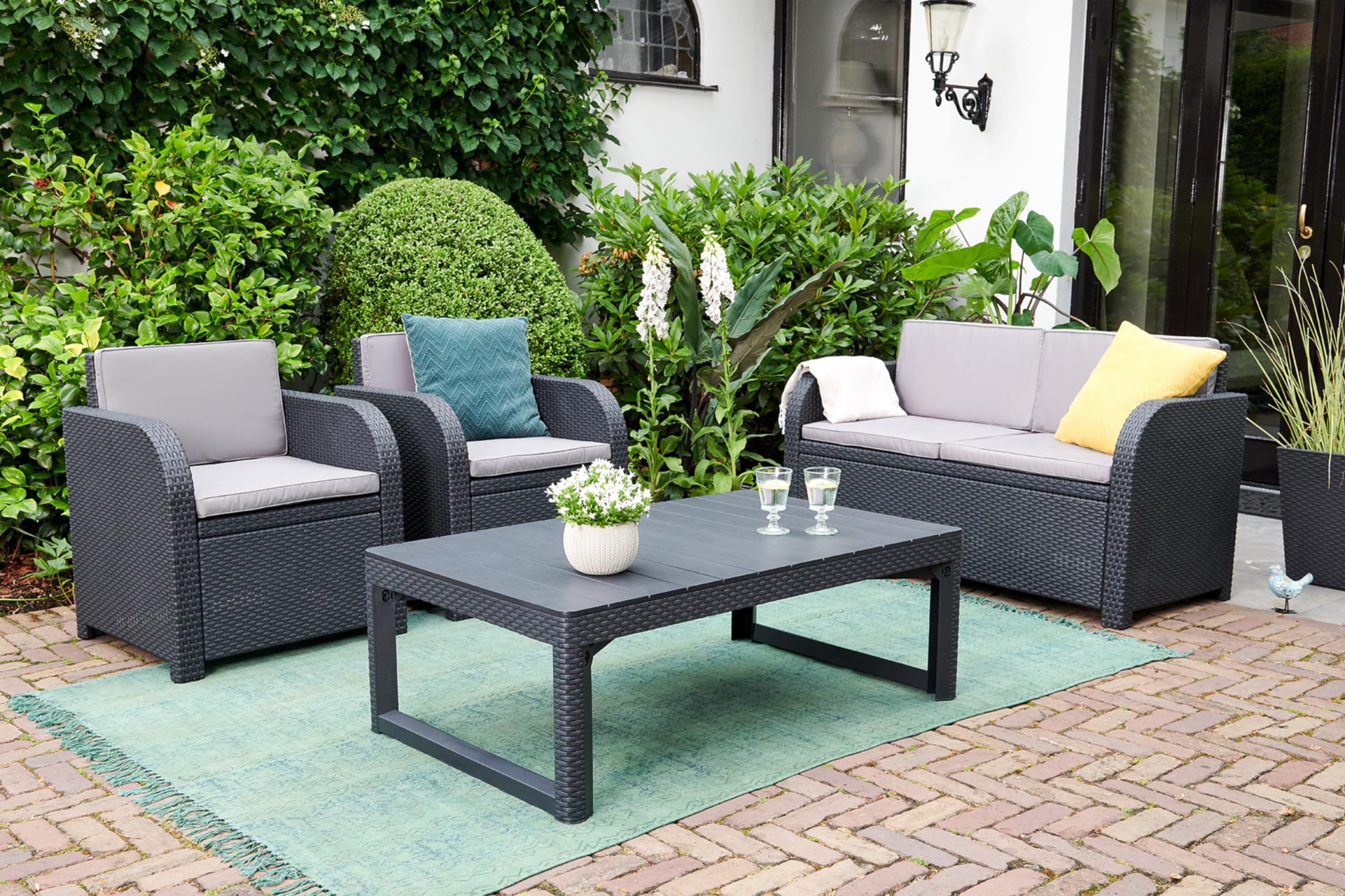 allibert-by-keter-lyon-gartentisch-graphit-h-henverstellbar-116x71-5-cm image 2