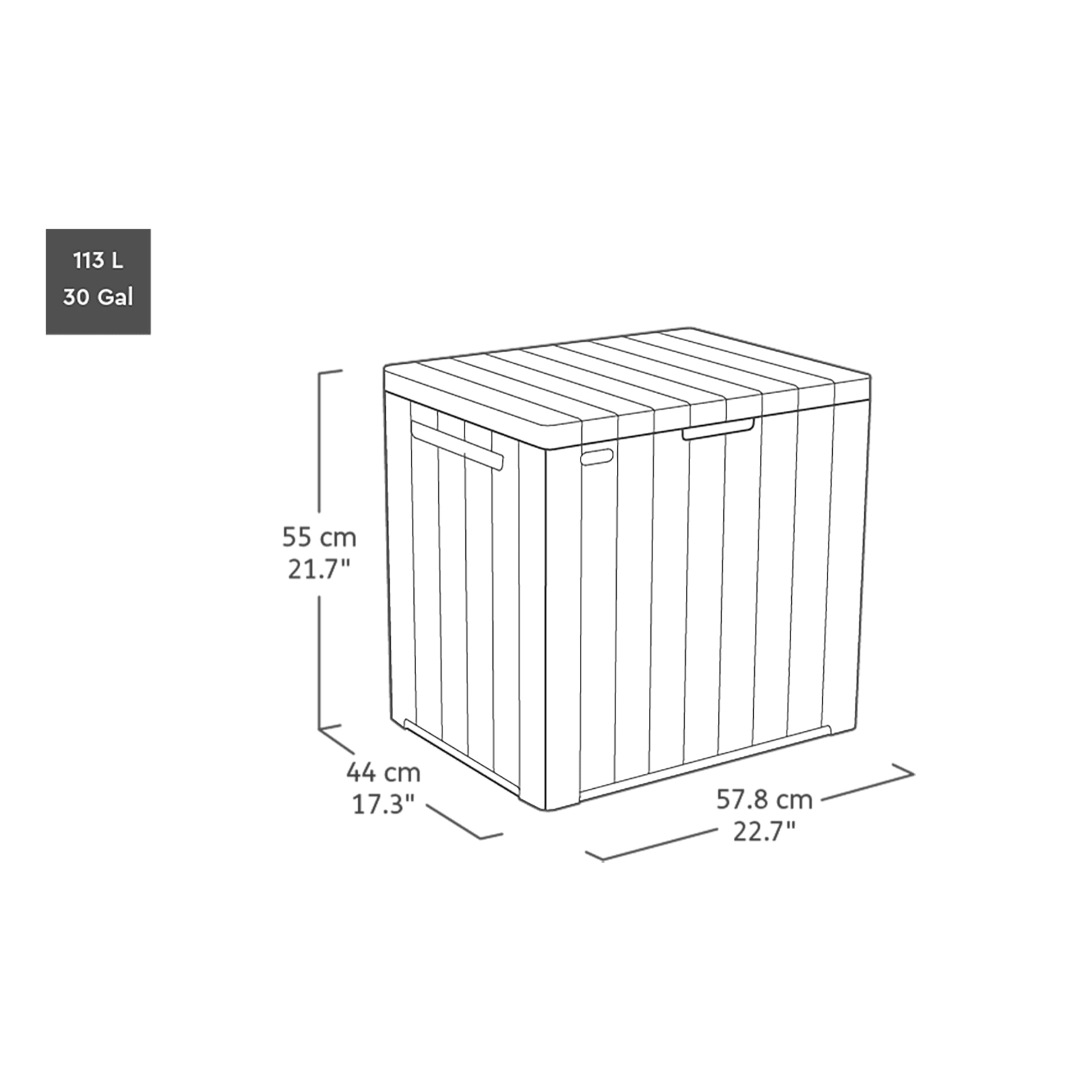 keter-city-box-113l-aufbewahrungsbox-rosenholzoptik-57-8-x-44-x-54-8-cm-balkon-b image 7