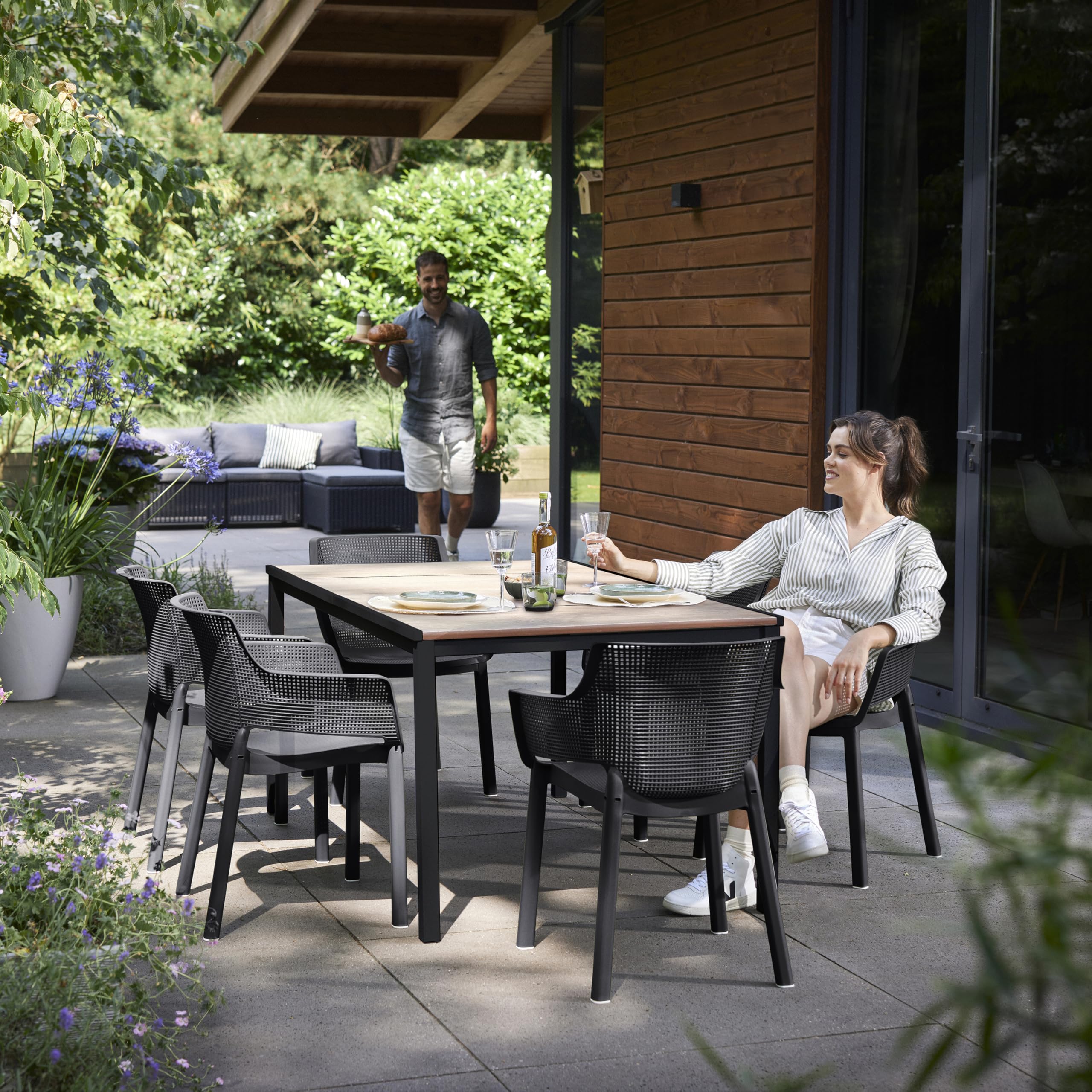 keter-elisa-chair-6er-set-gartenstuhl-graphit-stapelbar image 4