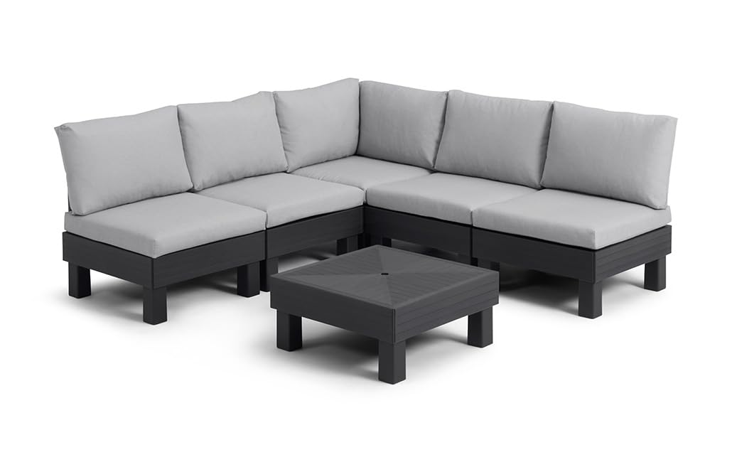 keter-elements-loungebank-balkonset-5-6-personen-modular-graphit image 5