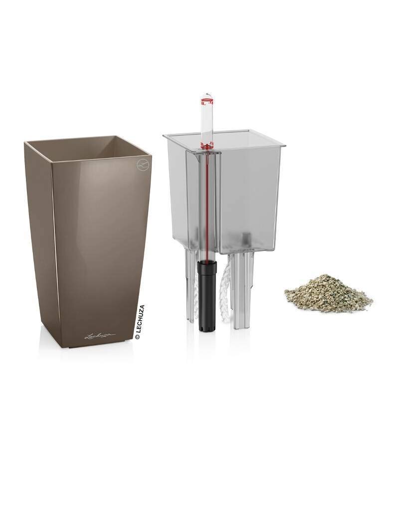 lechuza-mini-cubi-tischgef-9-x-9-x-18-cm-taupe-hochglanz-mit-erd-bew-sserung image 6