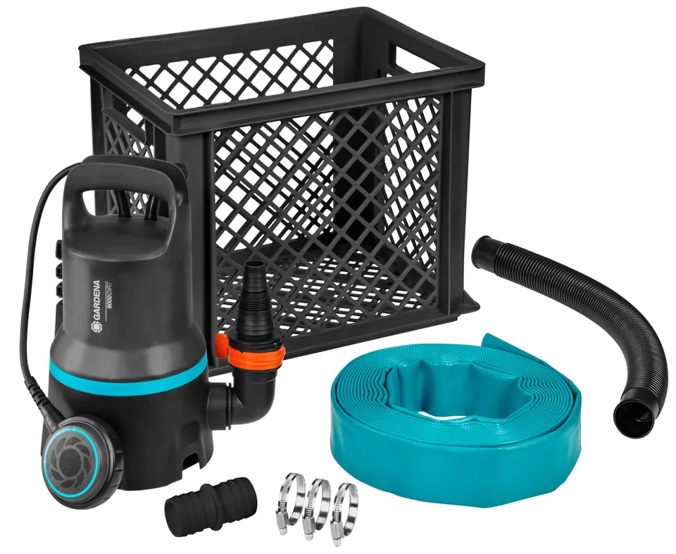 gardena-hochwasser-set-9000-9041-20-tauchpumpe-9000-l-h-mit-filterbox-und-schlau image 1