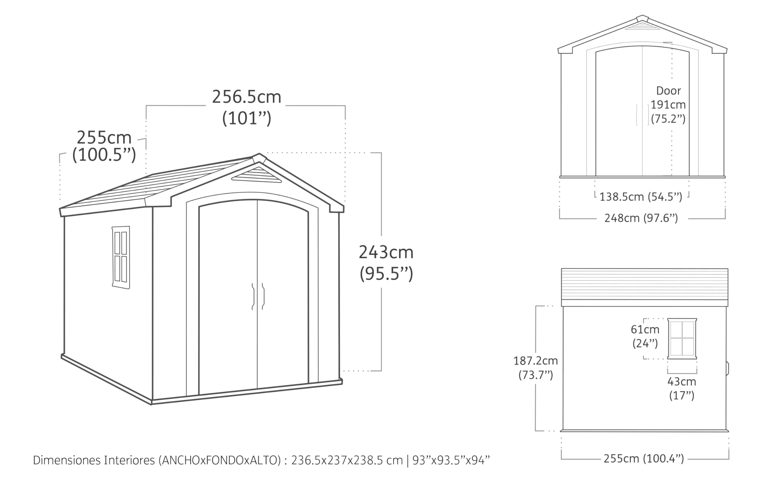 keter-ger-tehaus-8x8-beige-taupe-kunststoff-gartenhaus-256-5-x-255-x-243-cm image 3