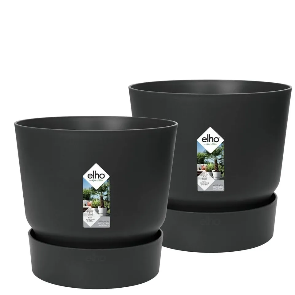 elho-greenville-rund-30-blumentopf-2er-set-living-schwarz-29-5-x-h-36-2-cm image 1
