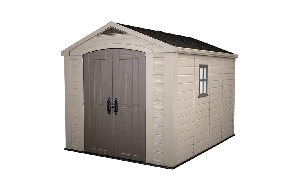 keter-ger-tehaus-factor-8x11-beige-kunststoff-gartenhaus-256-5-x-332-x-243-cm image 1