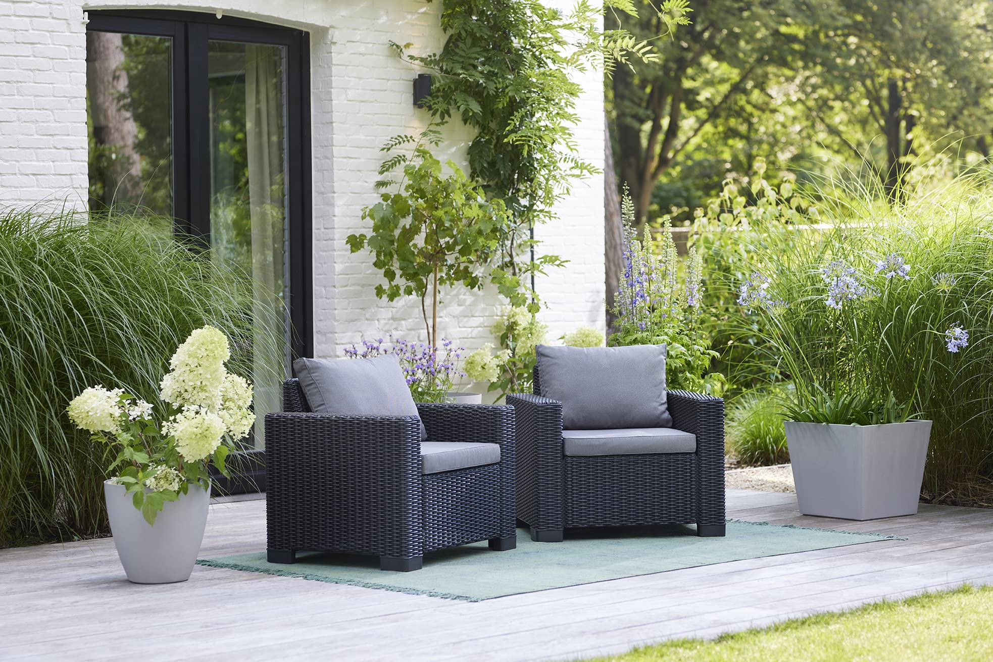 allibert-by-keter-california-gartenlounge-sessel-2er-set-graphit-cool-grey-83-x- image 2