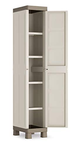 keter-excellence-kunststoffschrank-schmal-1-t-rig-33-x-45-x-182-cm-beige-taupe image 8