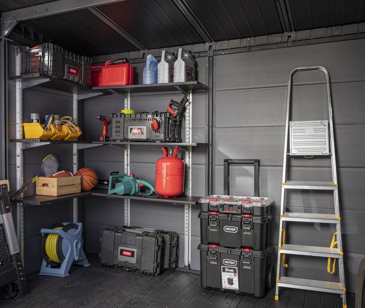 keter-stack-roll-system-werkzeugbox-mobil-schwarz-rot image 5